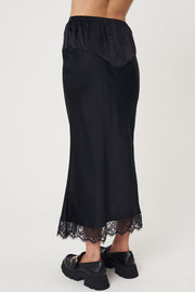 Lilia Slip Skirt - Black