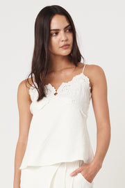 Naomy Cami Top - Core White