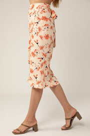 Emma Midi Wrap Skirt - Garden Bloom Floral