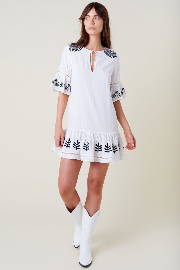 Vaela Mini Dress - Natural Sphere