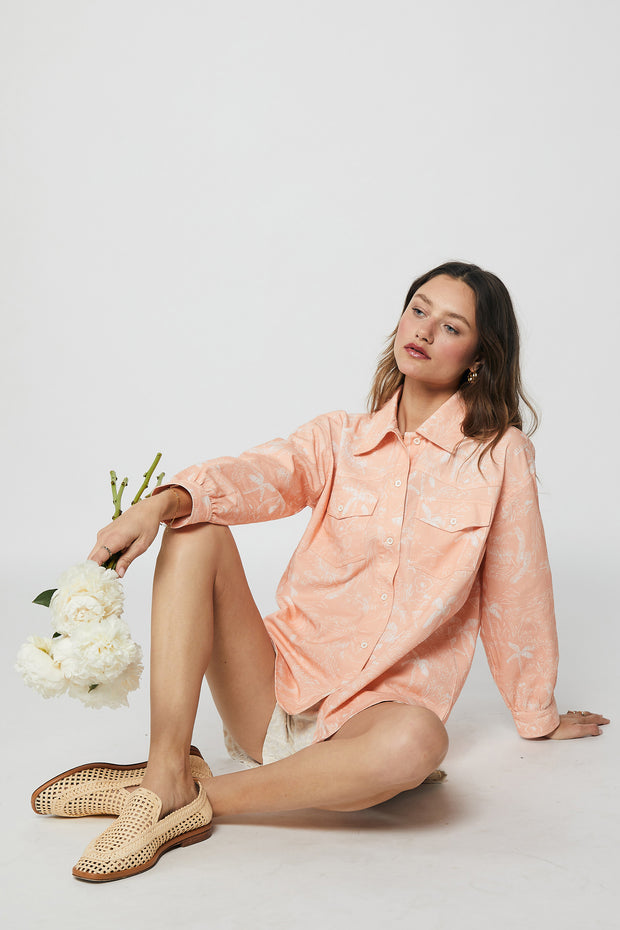 Betsy Shirt - Tropical Blush S