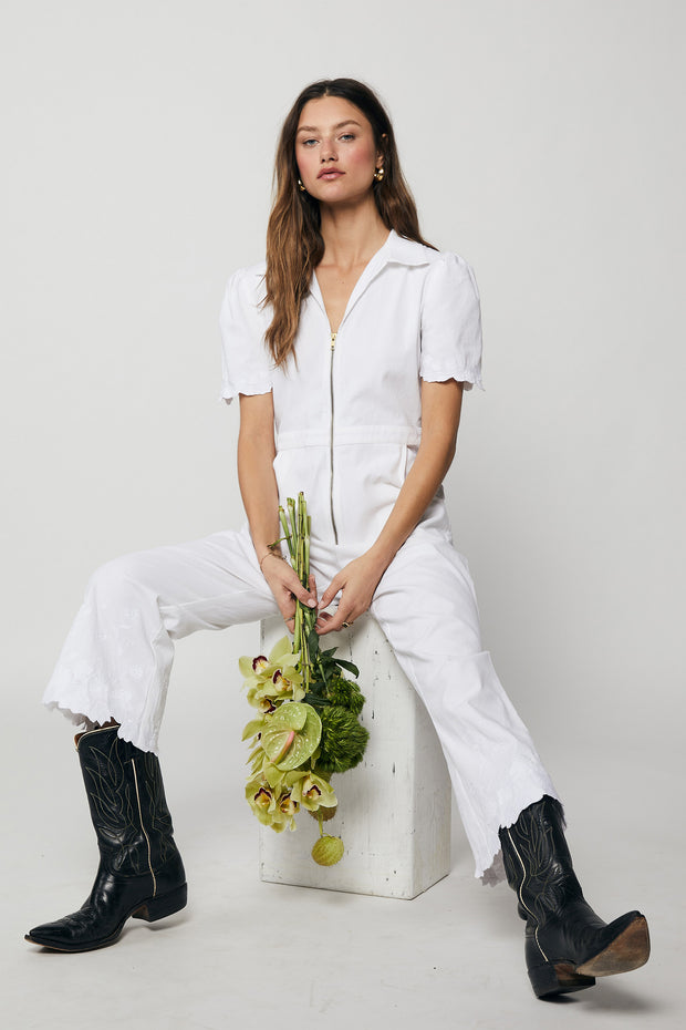 Logan Jumpsuit - White