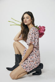 Nina Wrap Dress - WildFlower Blush