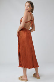 Olga Midi Dress - Cinnamon