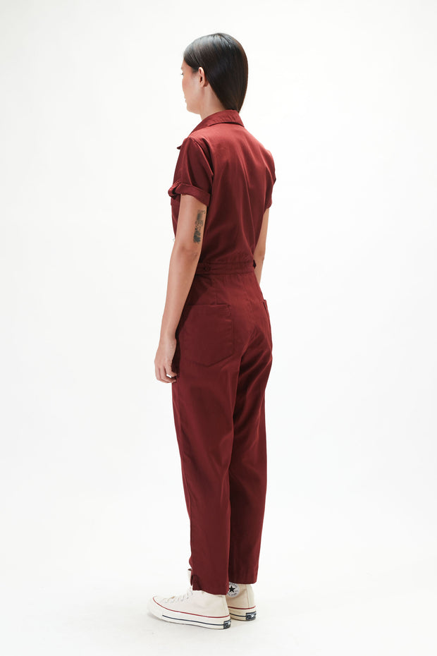 Bintēji Worksuit V2 - Maroon Red