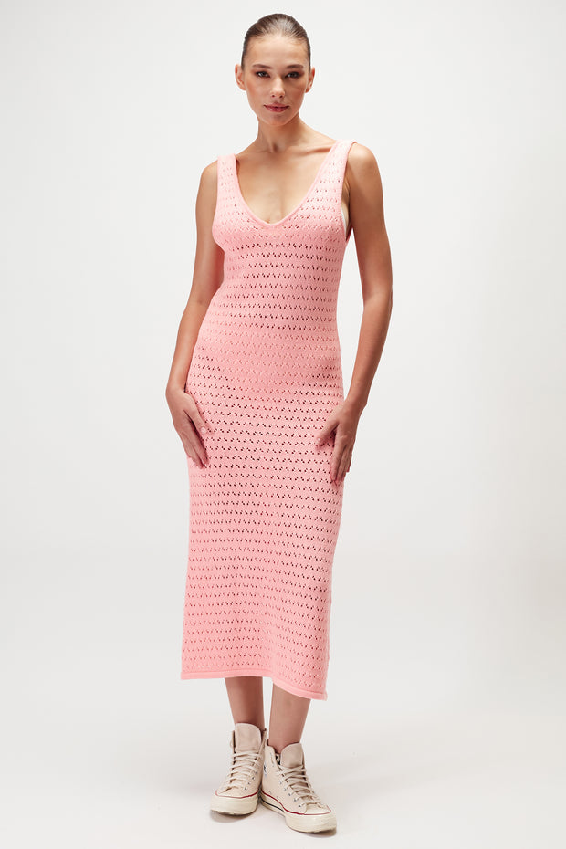 Alina Knit Dress - Orchid Pink