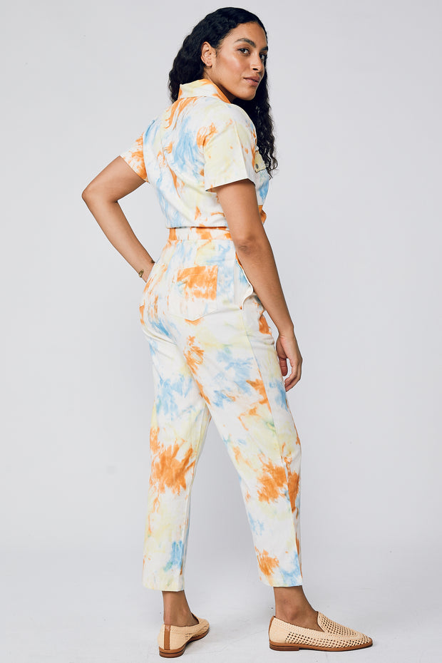 Rosie Shibori Jumpsuit - Multiple Tie Dye