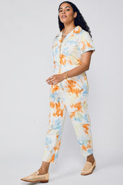 Rosie Shibori Jumpsuit - Multiple Tie Dye