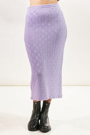 Kenzie Knit Skirt - Lavender