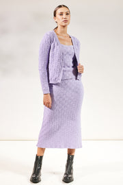 Kenzie Knit Skirt - Lavender