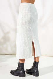 Kenzie Knit Skirt - White