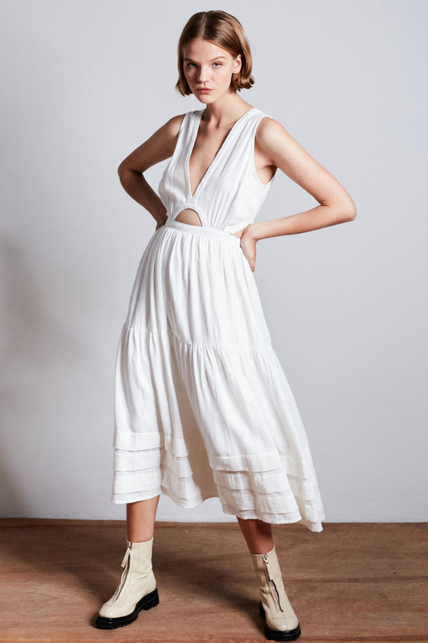 Kamila Midi Dress - White