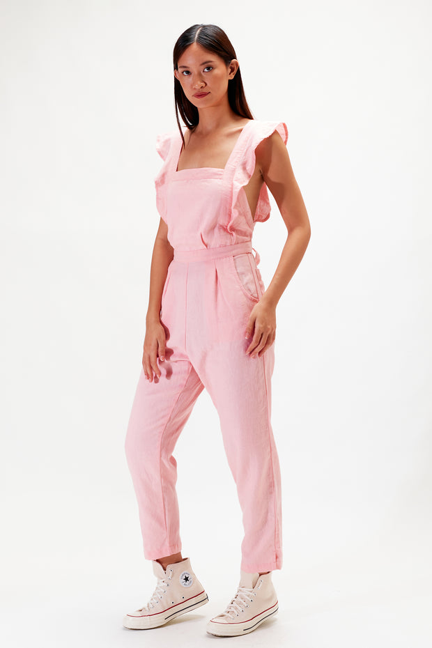 Lucia Romper - Blush Rose