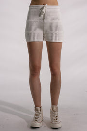 Jenna Knit Short - White