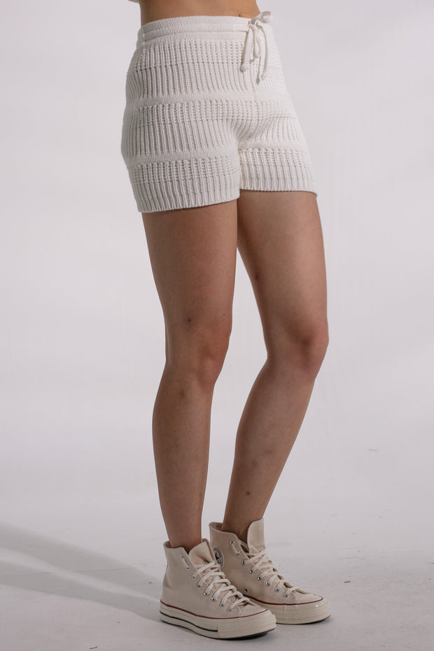 Jenna Knit Short - White