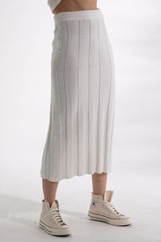 Sasha Knit Skirt - White