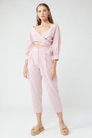 Luna Wrap Shirt - Stripes