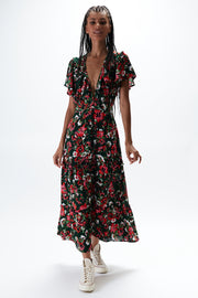 Lucille Maxi Dress - Viola Floral