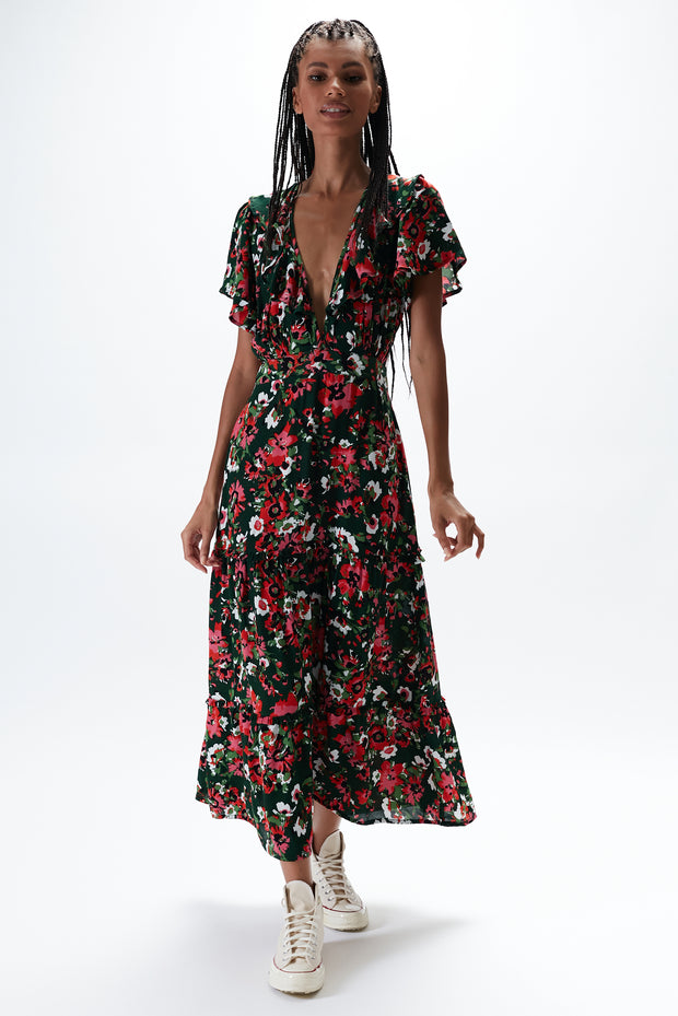 Lucille Maxi Dress - Viola Floral