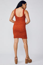 Carlie Open Back Dress - Rooibos