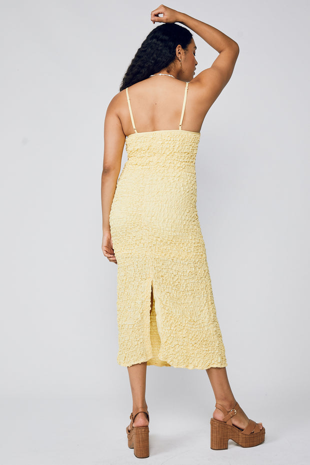 Isabelle Cami Smock Dress - Lemon Meringue