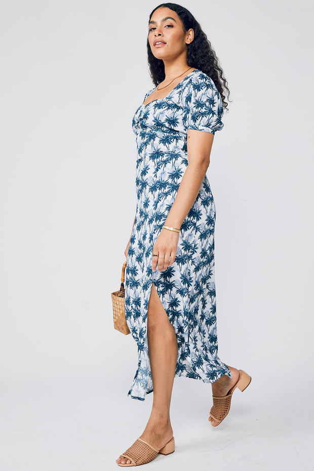 Maya Split Dress - Palm Beach